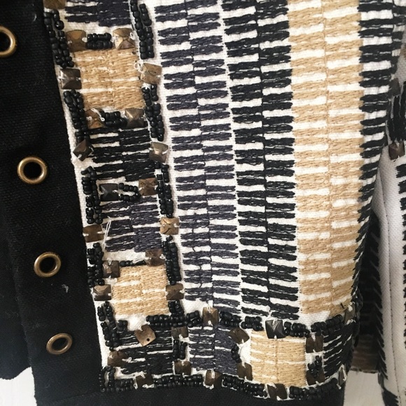 💞HP💞 ZARA Embroidered Embellished Aztec Jacket - Picture 7 of 8